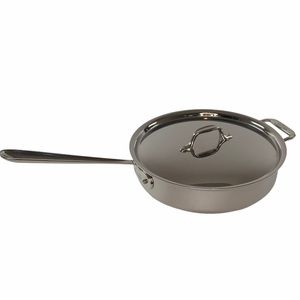 All Clad 4 QT Stainless Sauté/Frying Pan with Lid